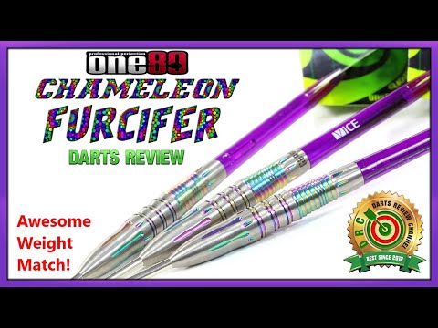One80 CHAMELEON FURCIFER Darts Review Perfect Weight Match - YouTube