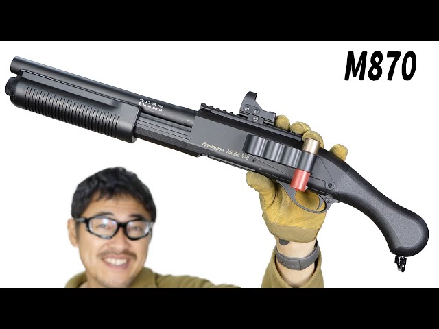 ショットガン M870 ソードオフ エアガン 3発同時発射 エアコキ CYMA