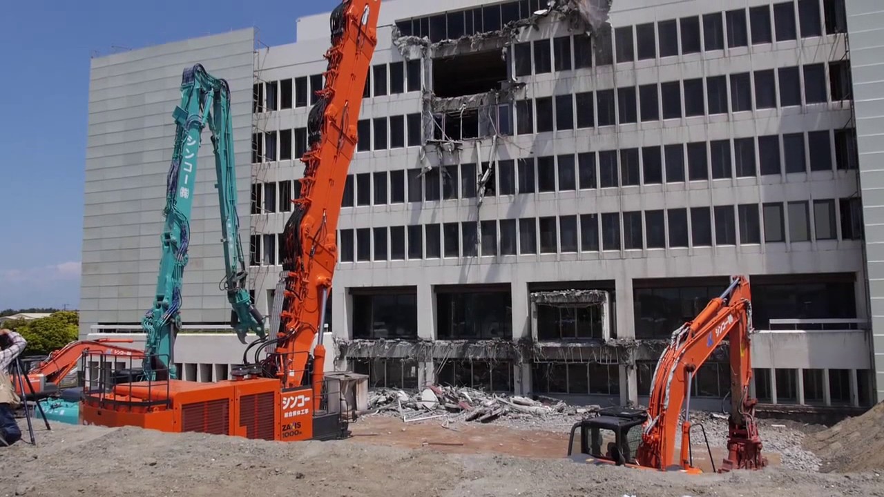 日立建機日本】解体_マルチブーム仕様機_ZX1000K-5B_現場稼働映像
