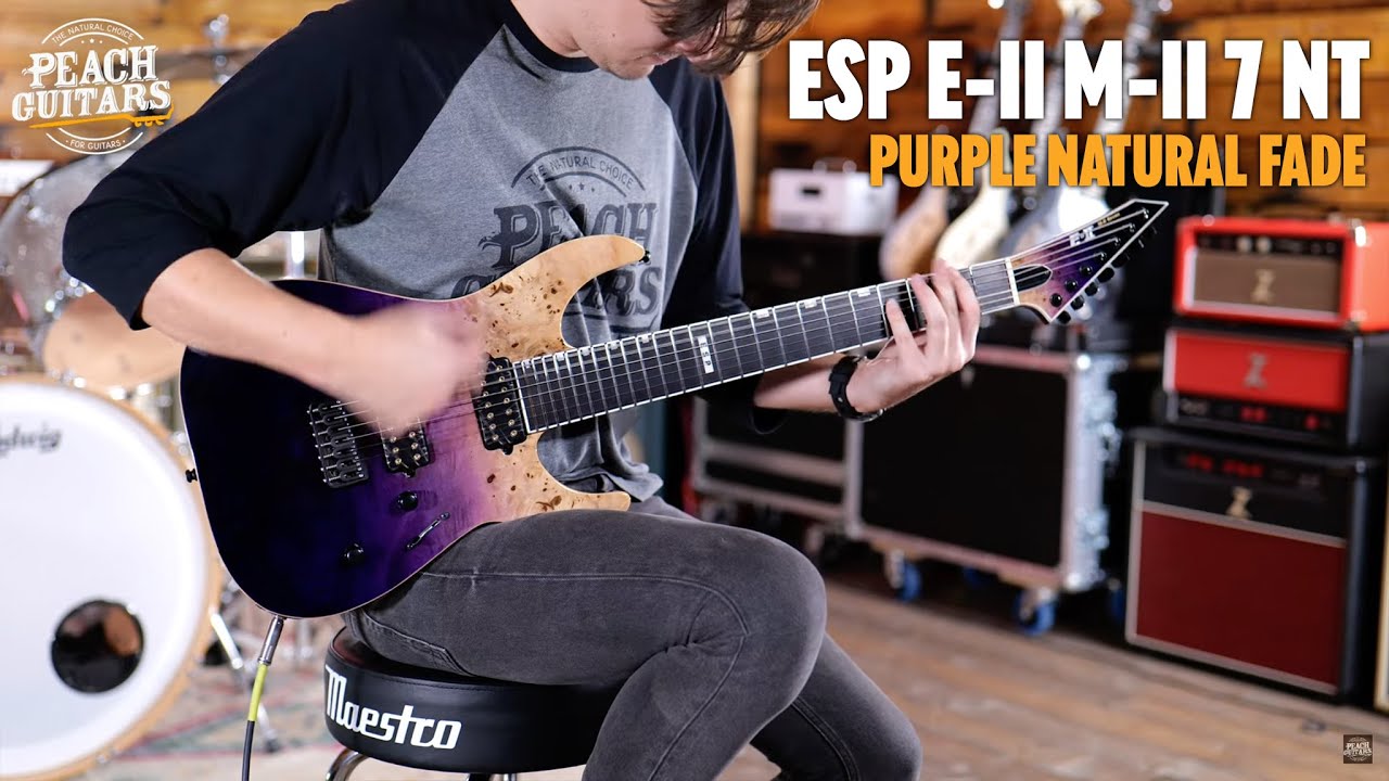 No TalkingJust Tones | ESP E-II M-II 7 NT | 7-String - Purple