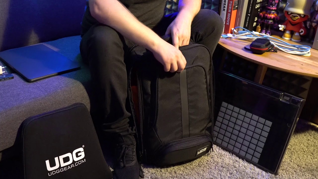 In my studio with UDG Ultimate Backpack Slim - YouTube