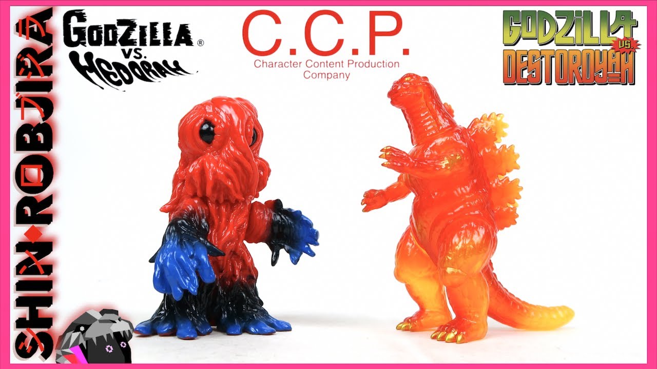 CCP Middle-Size Series: Hedorah (Toxic Ver.) & DesuGoji (Burning