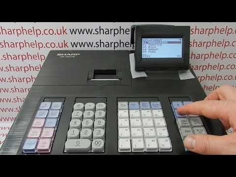 Sharp XE-A207 Reading X & Z Reports - YouTube
