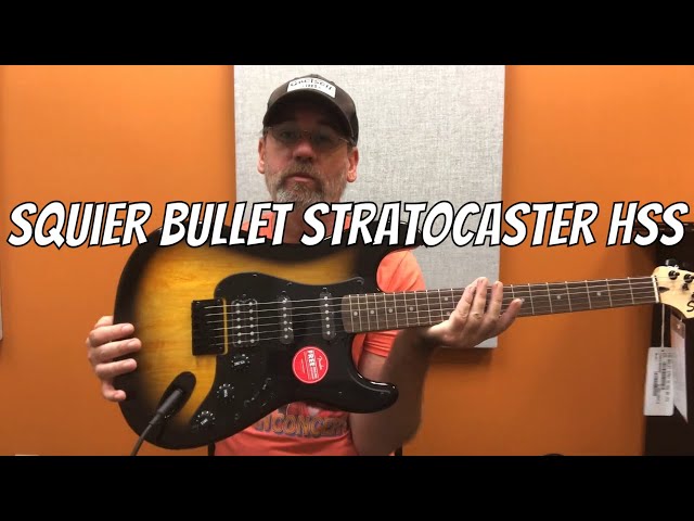 Squier Bullet Stratocaster HSS - 2-Colour Sunburst Demo - YouTube