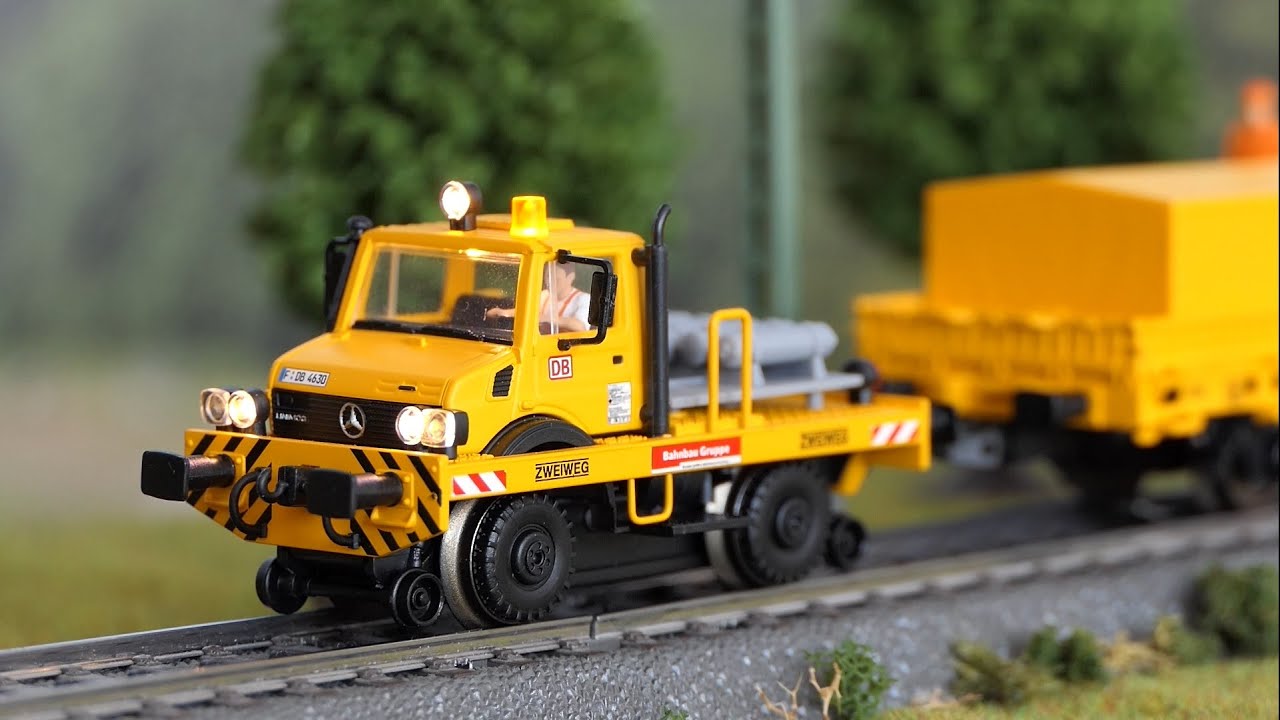 Unboxing H0 two-way rail-road Unimog Märklin 39940 - ZWEIWEG