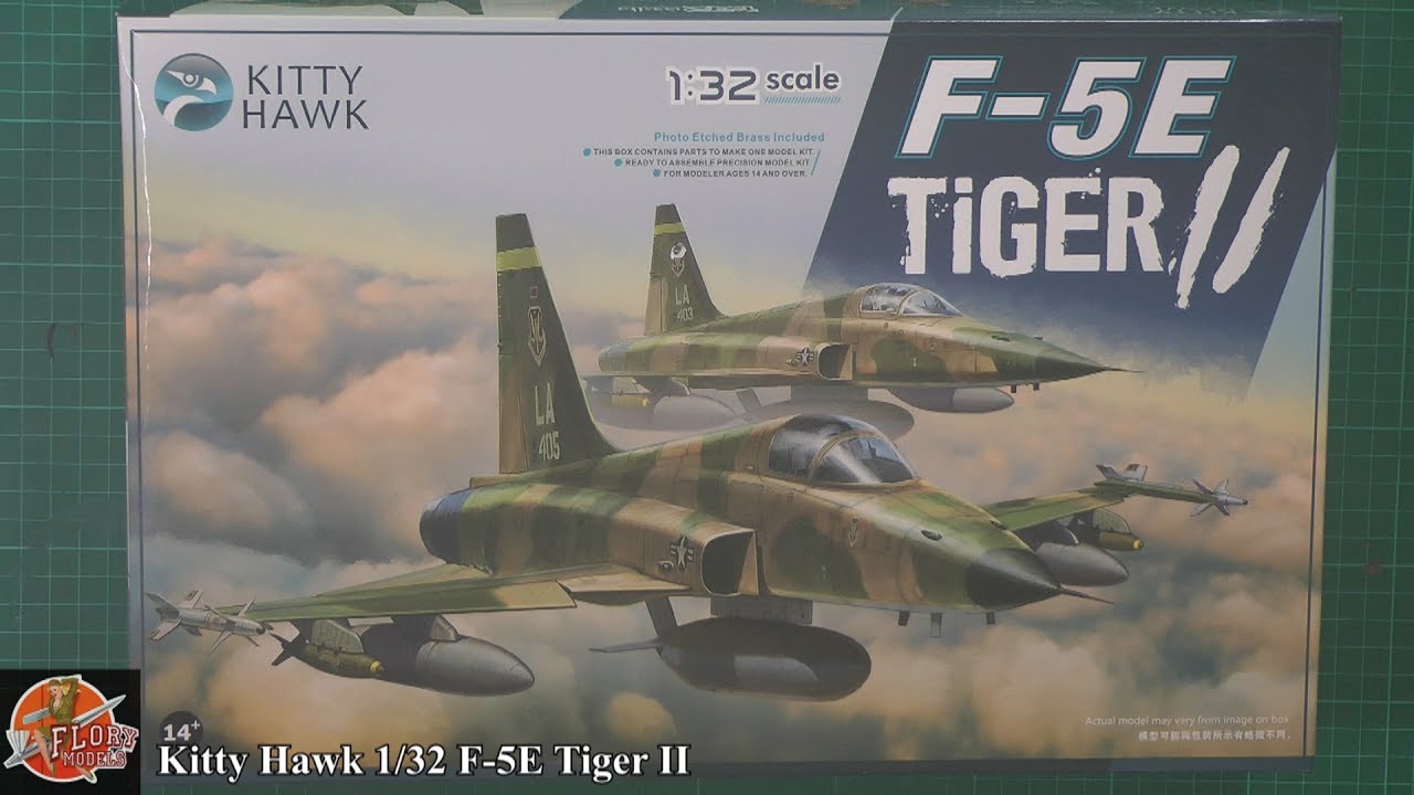 Kitty Hawk 1/32 F-5E Tiger II Review - YouTube