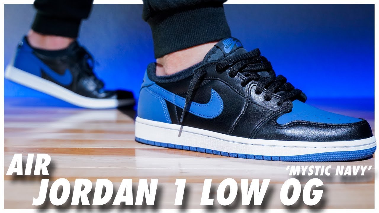 Air Jordan 1 Low OG Mystic Navy - YouTube