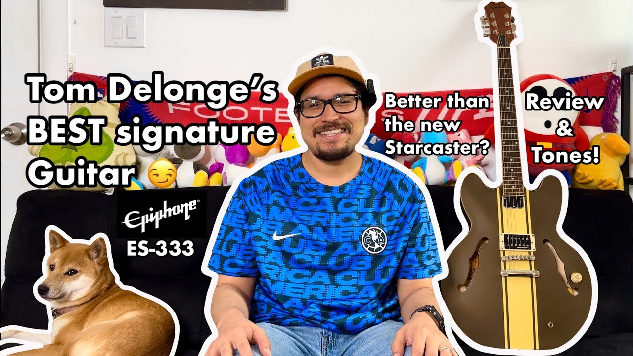 Tom Delonge Guitar Review 2024 | Epiphone ES-333 - YouTube