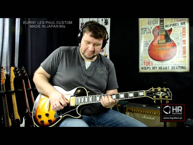 BURNY LES PAUL CUSTOM, MADE IN JAPAN, 80's - YouTube
