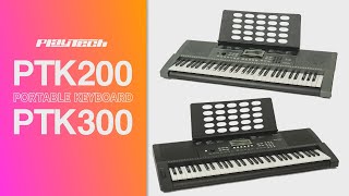 PLAYTECH PTK300 電子キーボード MIDI対応 初心者 61鍵 電子 持ち運び