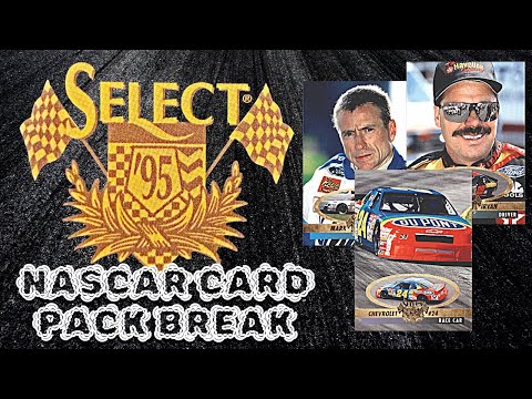 1995 Select NASCAR Racing Card Pack Break - YouTube
