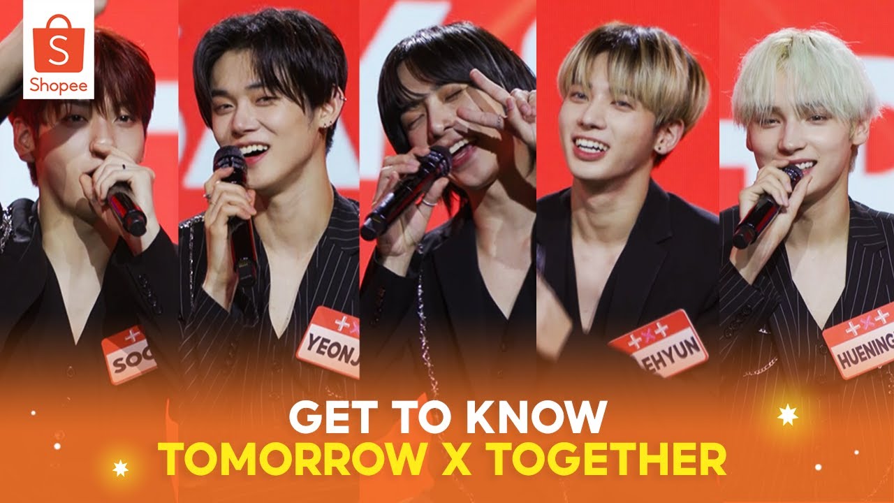 Get to know TOMORROW X TOGETHER on Shopee Live! #ShopeeXTXT - YouTube