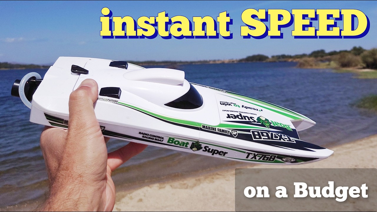 How FAST Is This Brushless TY XIN 768 Jet Boat on 3S? - YouTube