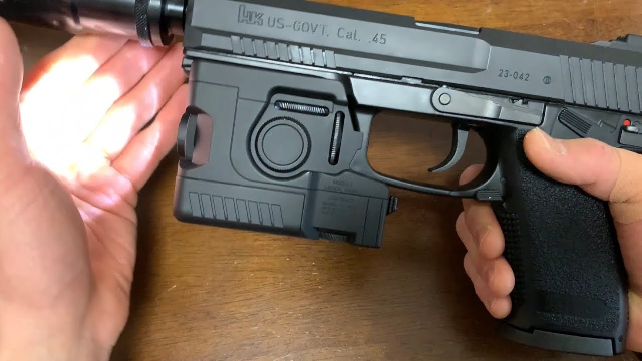 ソーコム Mk23 L.A.M.の明るさ どのくらい明るいか 東京マルイ固定