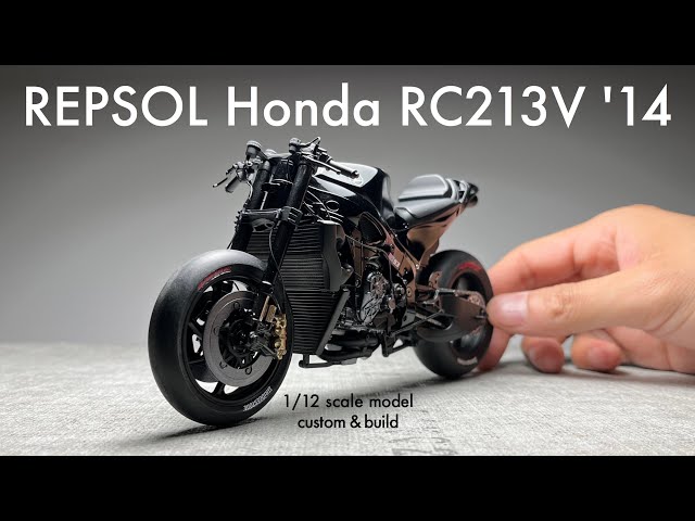 Building Tamiya 1/12 REPSOL Honda RC213V '14 Scale Model Custom