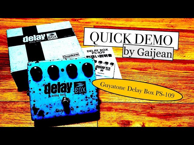 Guyatone PS-109 Analog Delay Box Quick Demo - YouTube