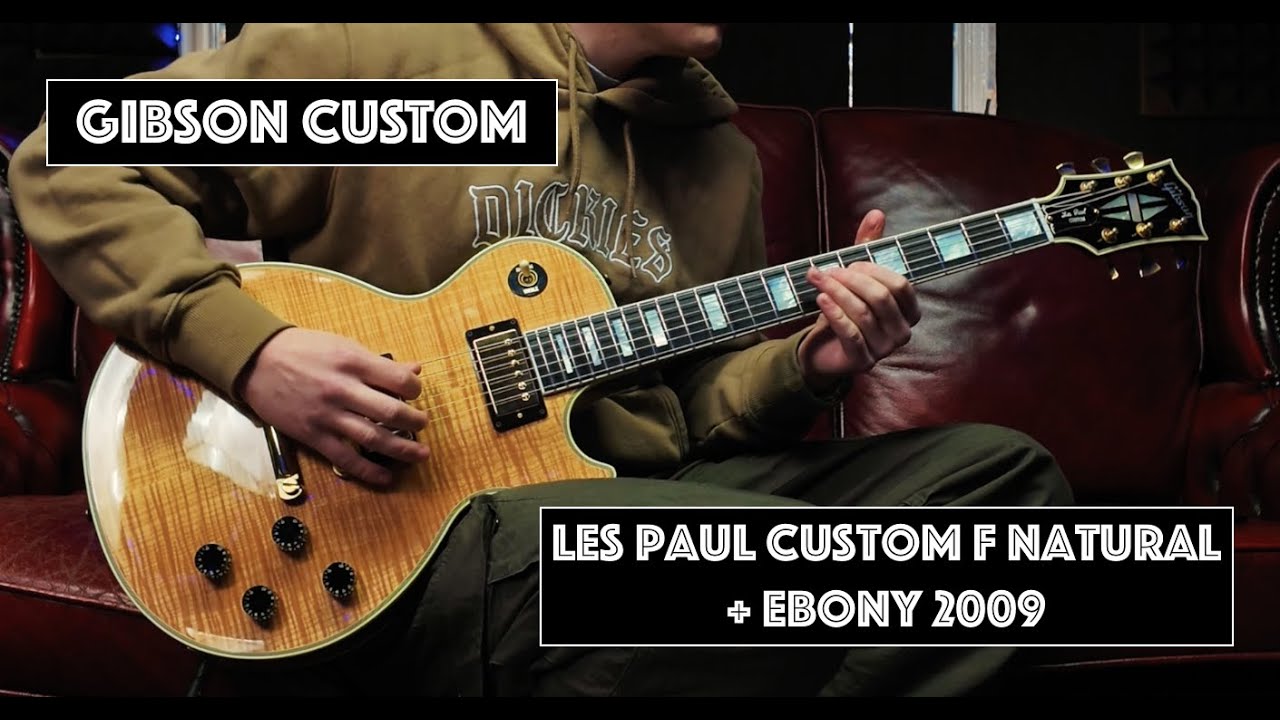 Gibson USA Custom Shop Les Paul Custom F Natural + Ebony Fretboard
