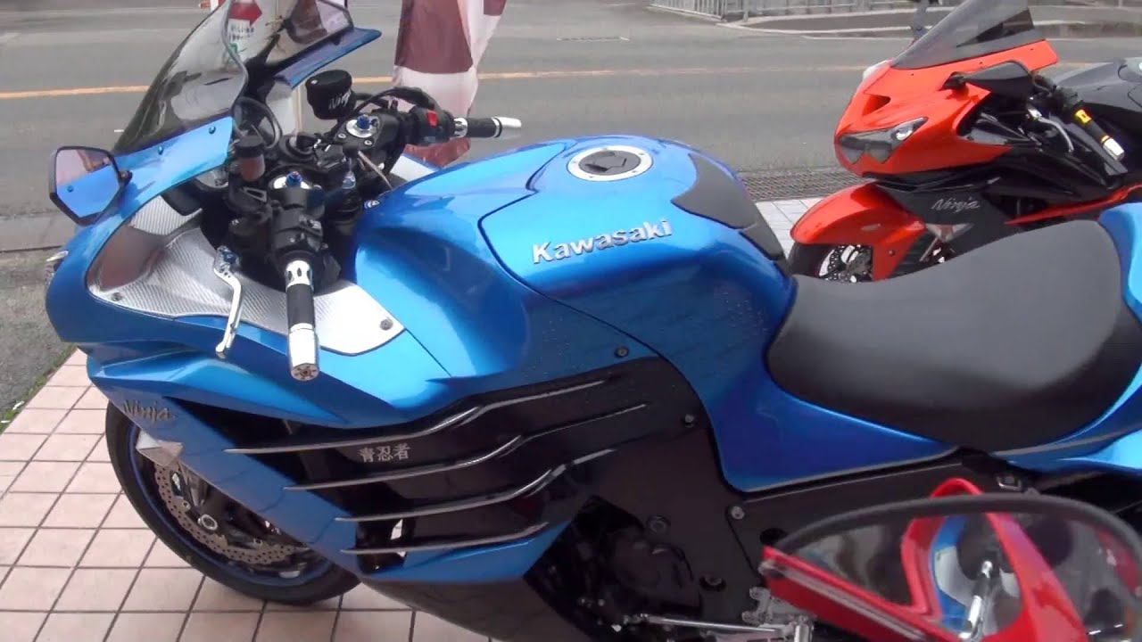 青忍者 世界最速のZX14R kawasaki ZZR1400 カワサキ・ZZR1400 Ninja ZX