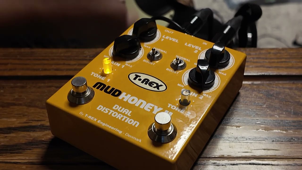 T-Rex Mud Honey Ⅱ の「歪み幅」を検証！2分間クイックデモ - YouTube