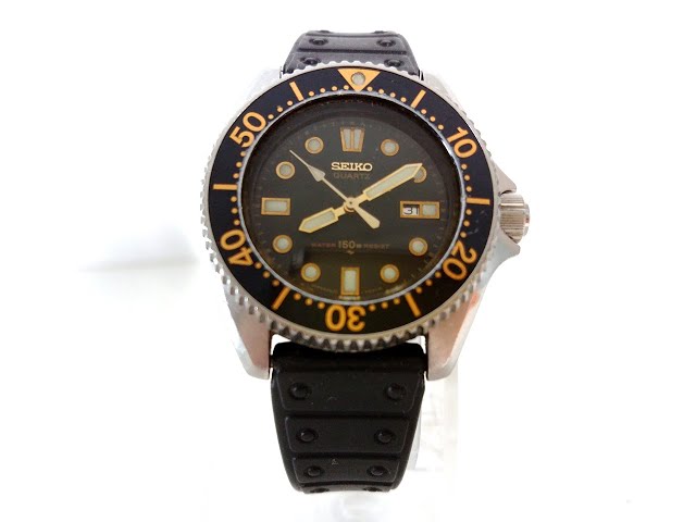 Seiko 2625-0010 Quartz Divers Watch - YouTube
