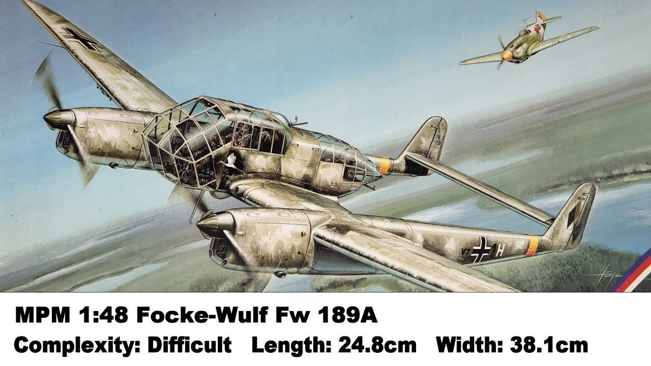MPM 1:48 Focke Wulf Fw 189A Kit Review - YouTube