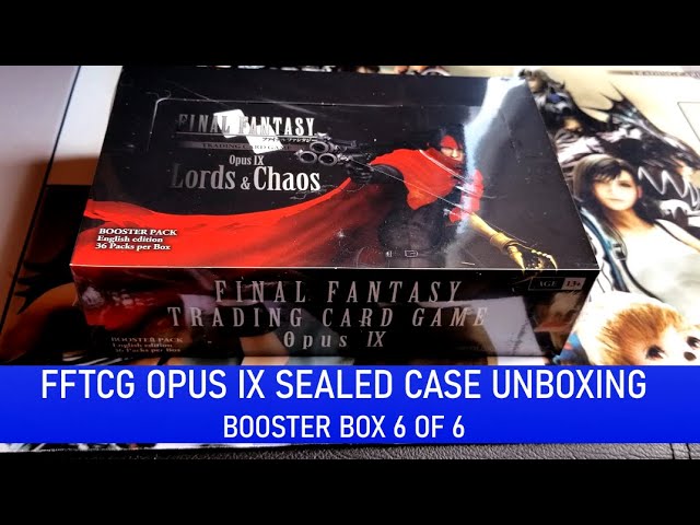 Final Fantasy TCG Opus 9 (IX) Sealed Case Unboxing - (Booster Box