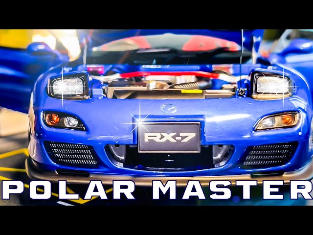 1/18 Polar Master Mazda RX-7 Spirit R (Blue) UNBOXING AND REVIEW