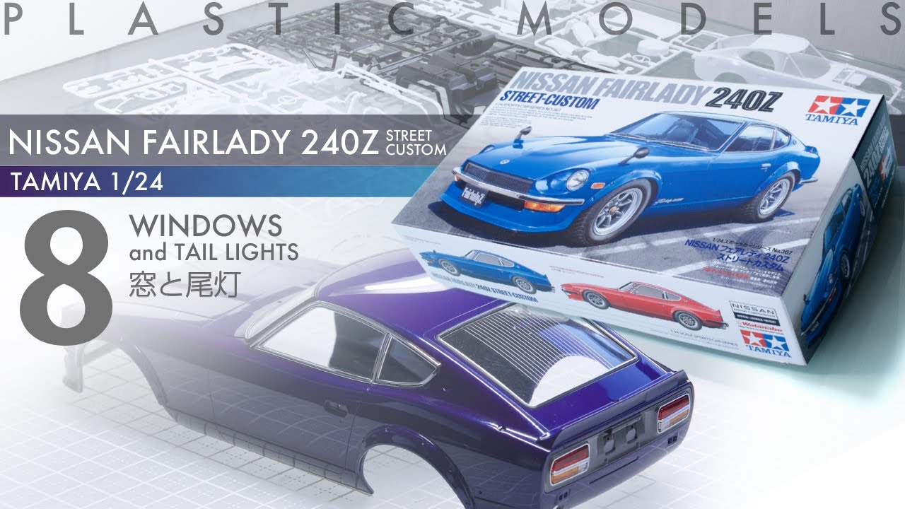Tamiya 1/24 Nissan Fairlady 240Z Street Custom Episode 8 - Windows