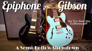 Epiphone Sheraton II vs Gibson ES-345 - YouTube