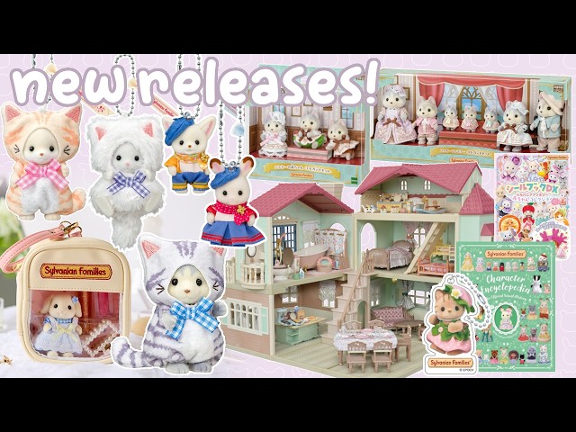 new Sylvanian Families! lots of keychains, books, elegant Huskies