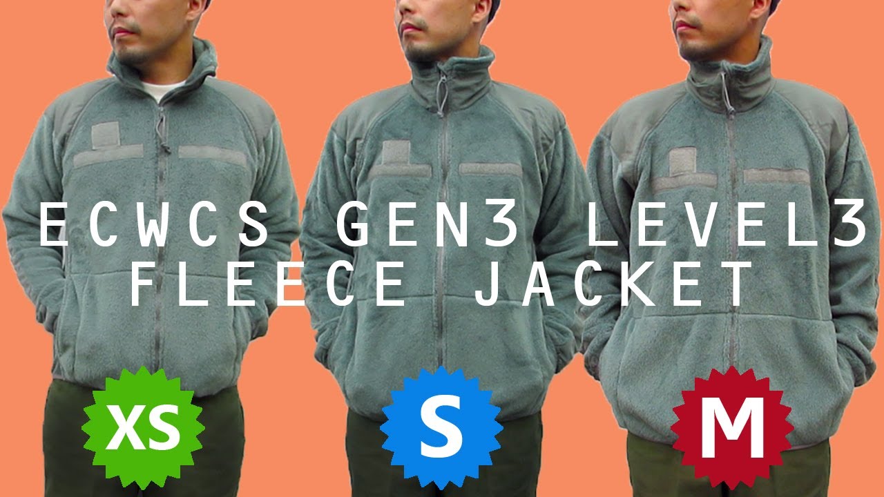 ECWCS GEN3 LEVEL3 フリースジャケット】3つのサイズ(XS,S,M)を着て