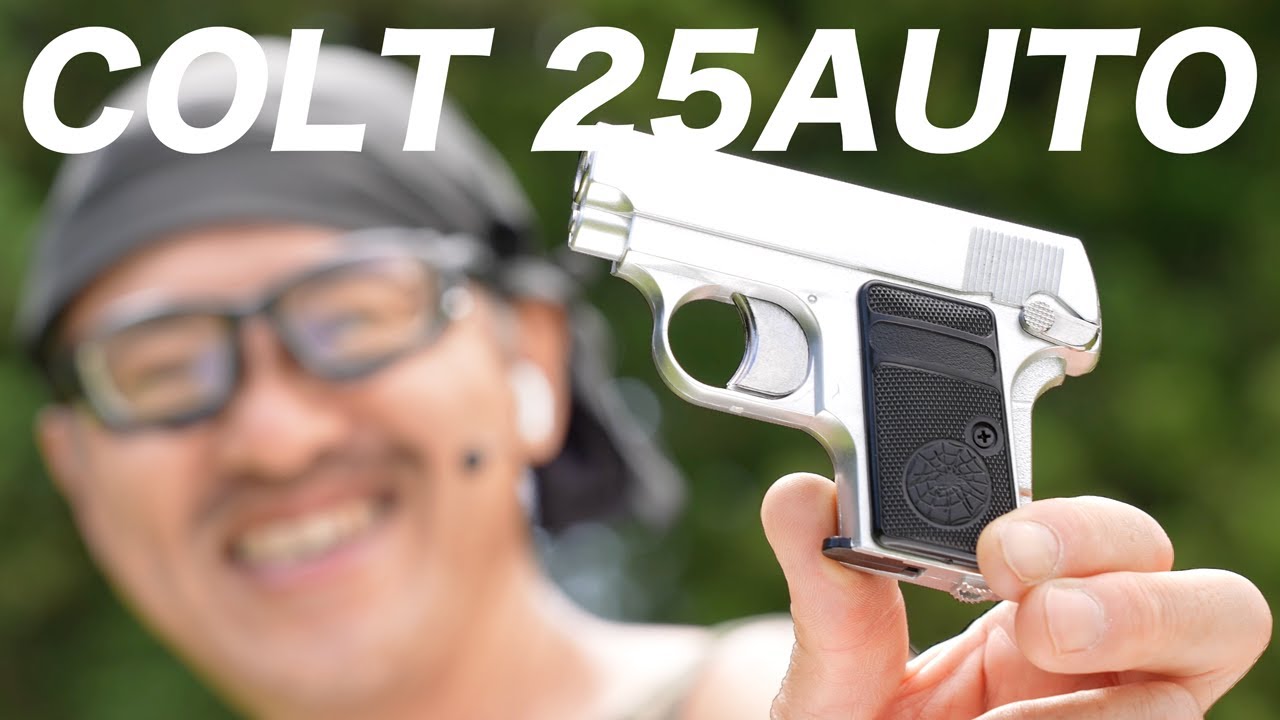 COLT 25オート シルバー 固定スライドガスガン HFC HG-107 エアガン