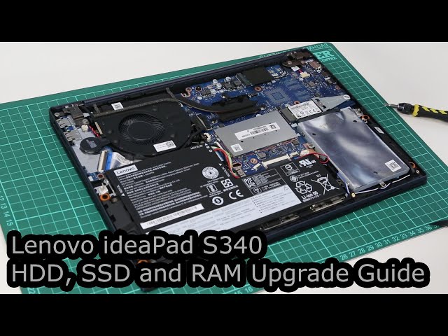 Lenovo ideaPad S340 SSD, HDD and RAM Upgrade Guide - YouTube