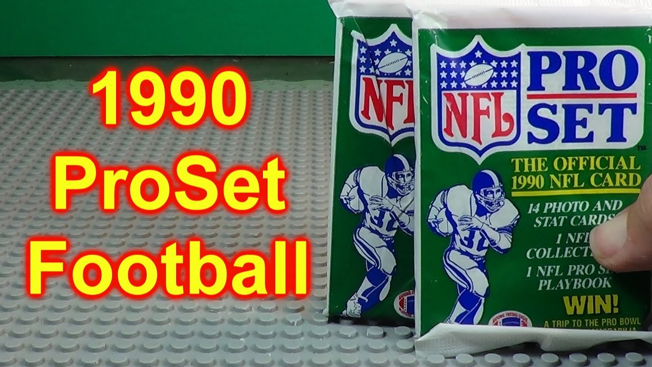 1990 ProSet Football 3 Packs Opened - YouTube