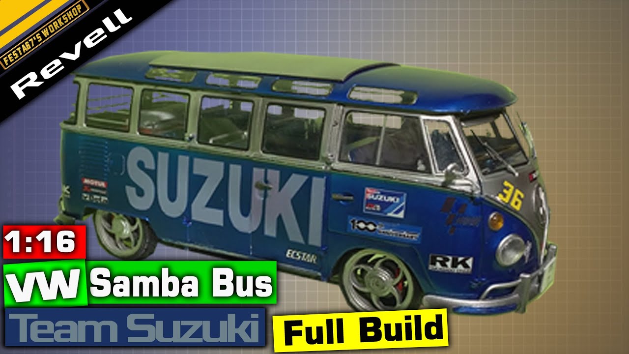 Revell 1:16 Vw Samba Bus & Team Suzuki - A Match Made In Model Kit