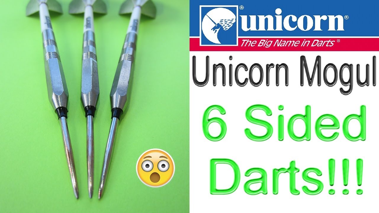 Unicorn 6 Sided Darts - 25g Unicorn Mogul Darts - YouTube
