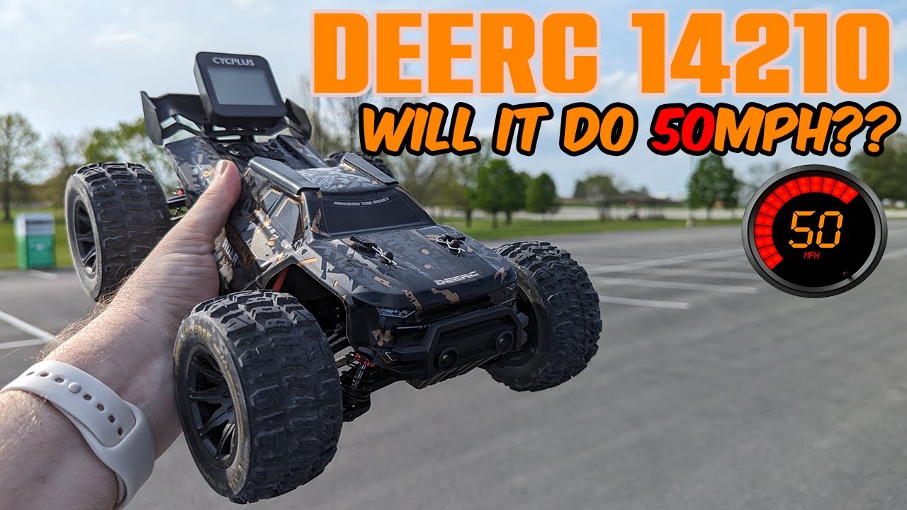 DEERC 14210 Brushless RC Truck Top Speed Runs | Will it do 50mph
