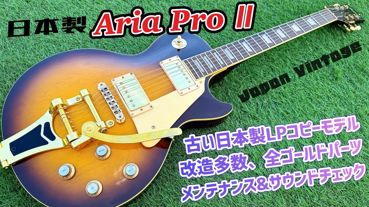 Japan Vintage Aria Pro Ⅱ Leopard 1980年代レスポールコピーモデル