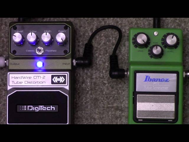 Digitech Hardwire CM-2 Tube Overdrive Vs Ibanez Tube Screamer With