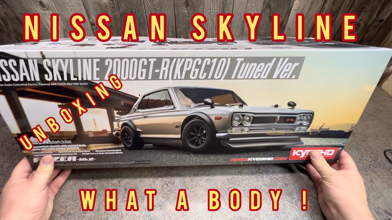 Kyosho Fazer Nissan Skyline 2000gt r unboxing! - YouTube