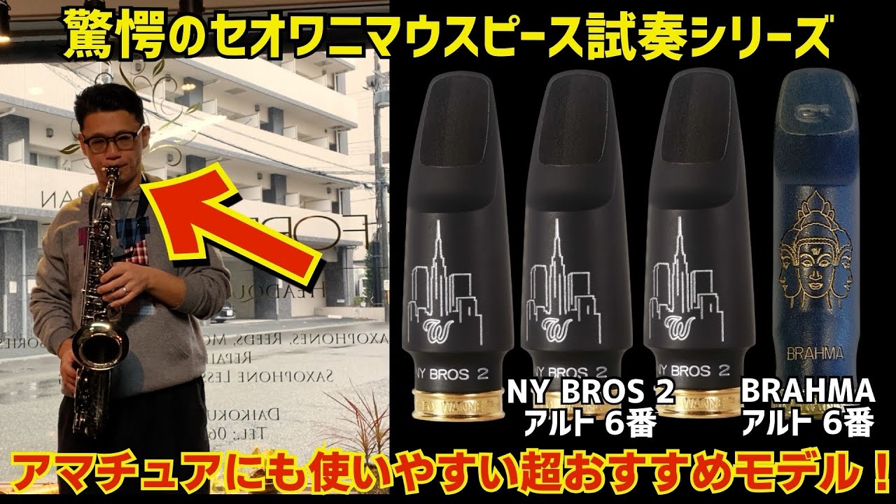 ジャズアルトマウスピース最前線)TheoWanneセオワニNYブロス6番3本と