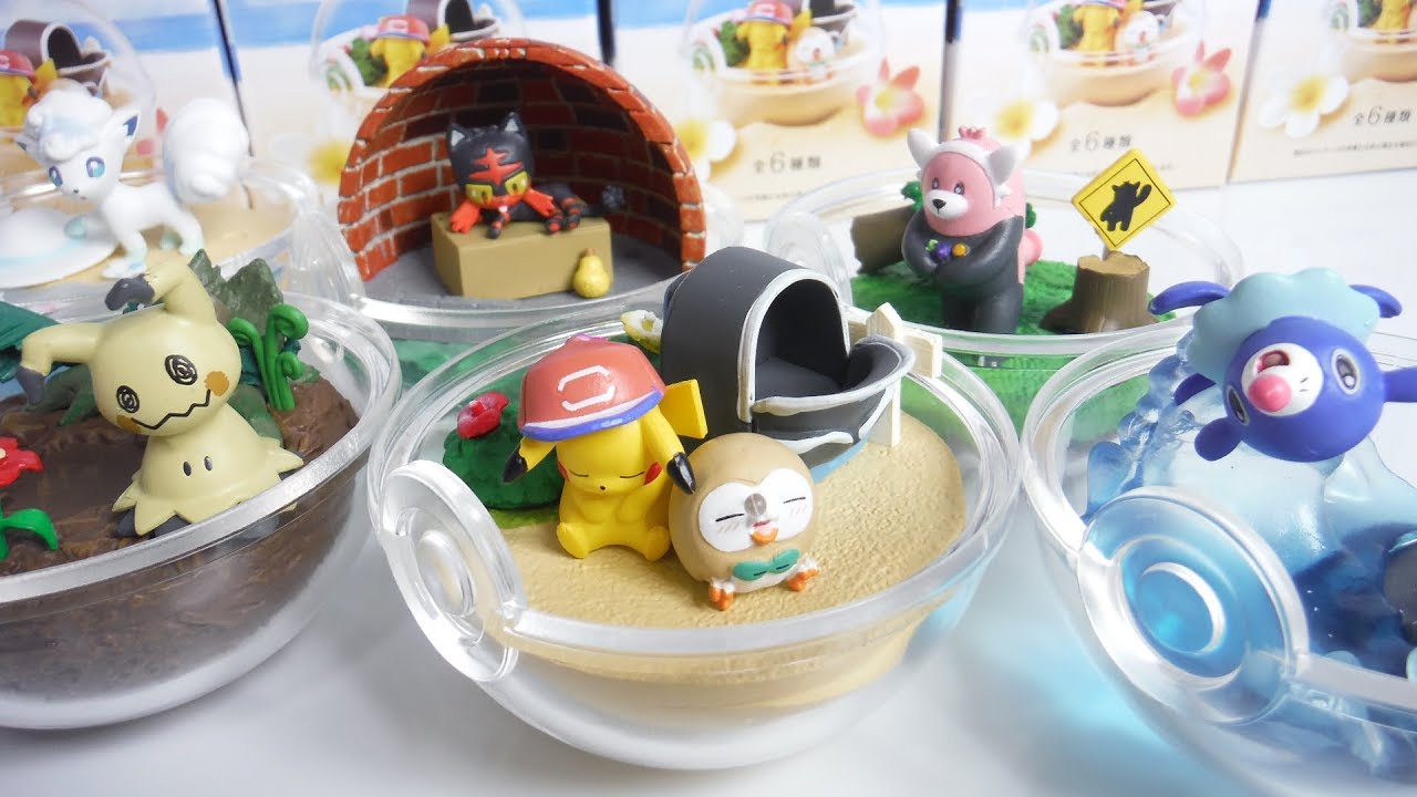 Pokemon Terrarium collection EX アローラ地方編 全6種 開封