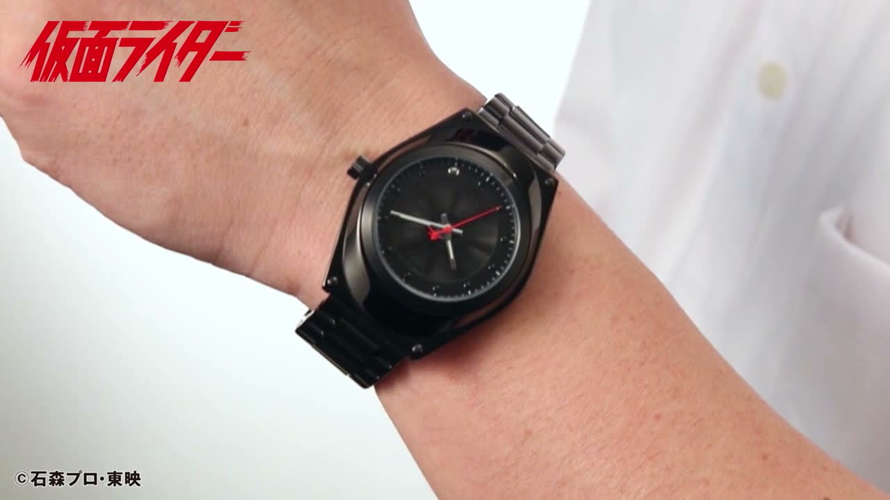 回転する文字盤！仮面ライダー生誕50周年プレミアムウォッチ - YouTube
