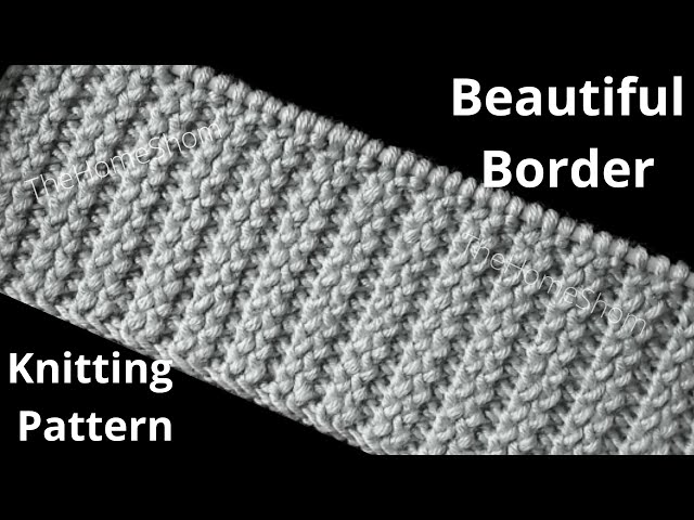 トップス cashmere mix border pattern knit Beautiful border for