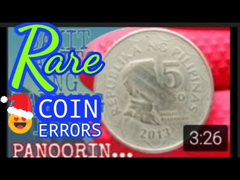 ERROR COINS] Five (5) peso 1996 and 2013 | Mga ERRORS sa barya na