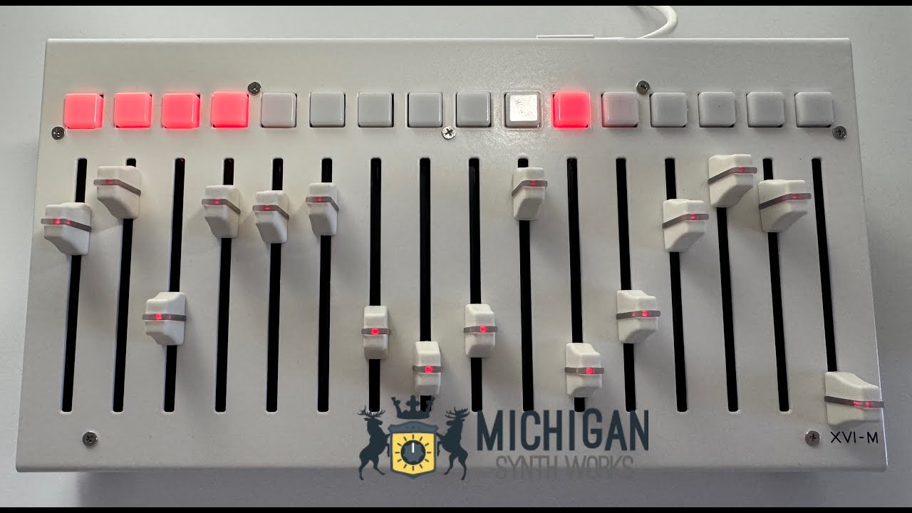 Michigan Synth Works XVI-M MIDI Controller - YouTube