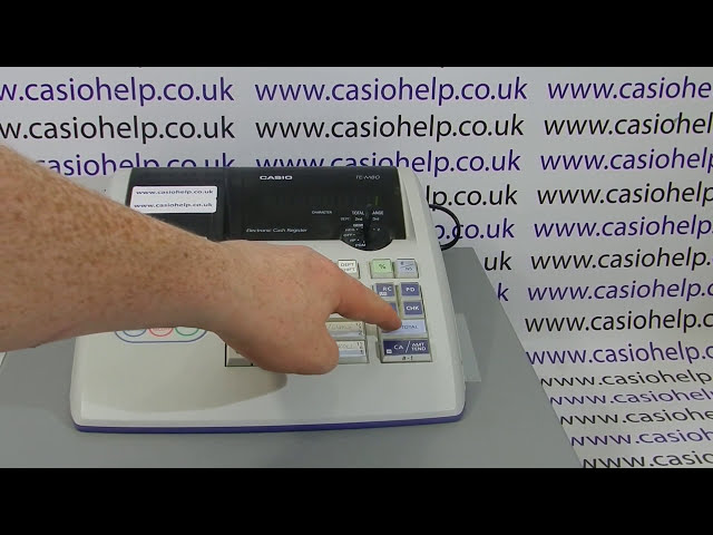 Casio TE-M80 Instructions: How to use in Receipt Mode - YouTube