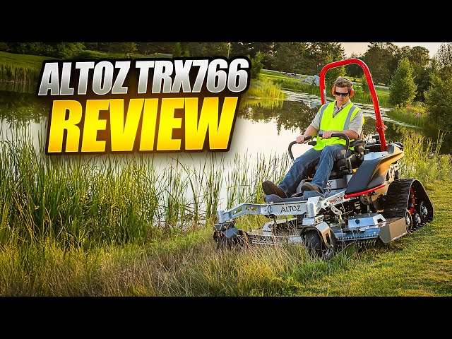 Altoz TRX 766 Review: The Only Zero Turn Mower With Tracks?! - YouTube