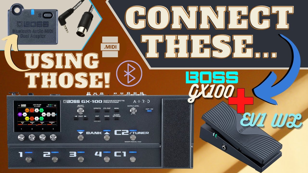 Wireless Expression! BOSS GX-100 set up with the EV-1-WL | Expand