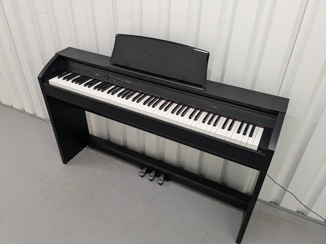Casio Privia PX-750 Slim Digital Piano in satin black space saving